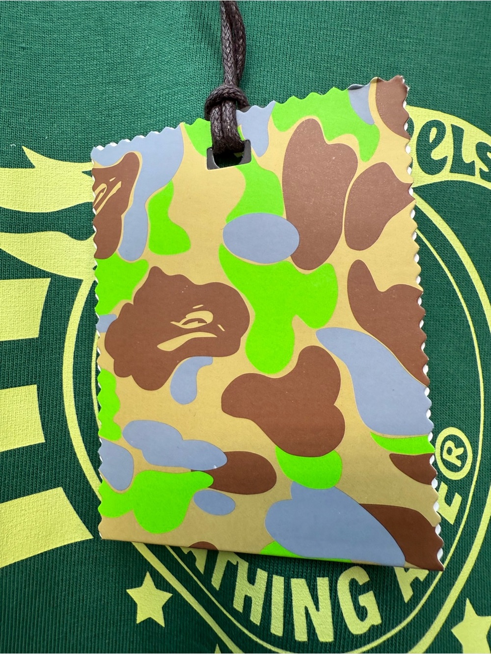 Bape x Hot Wheels Green Hot Wheels big logo collage Short Sleeve Tee - Picture 8 of 13